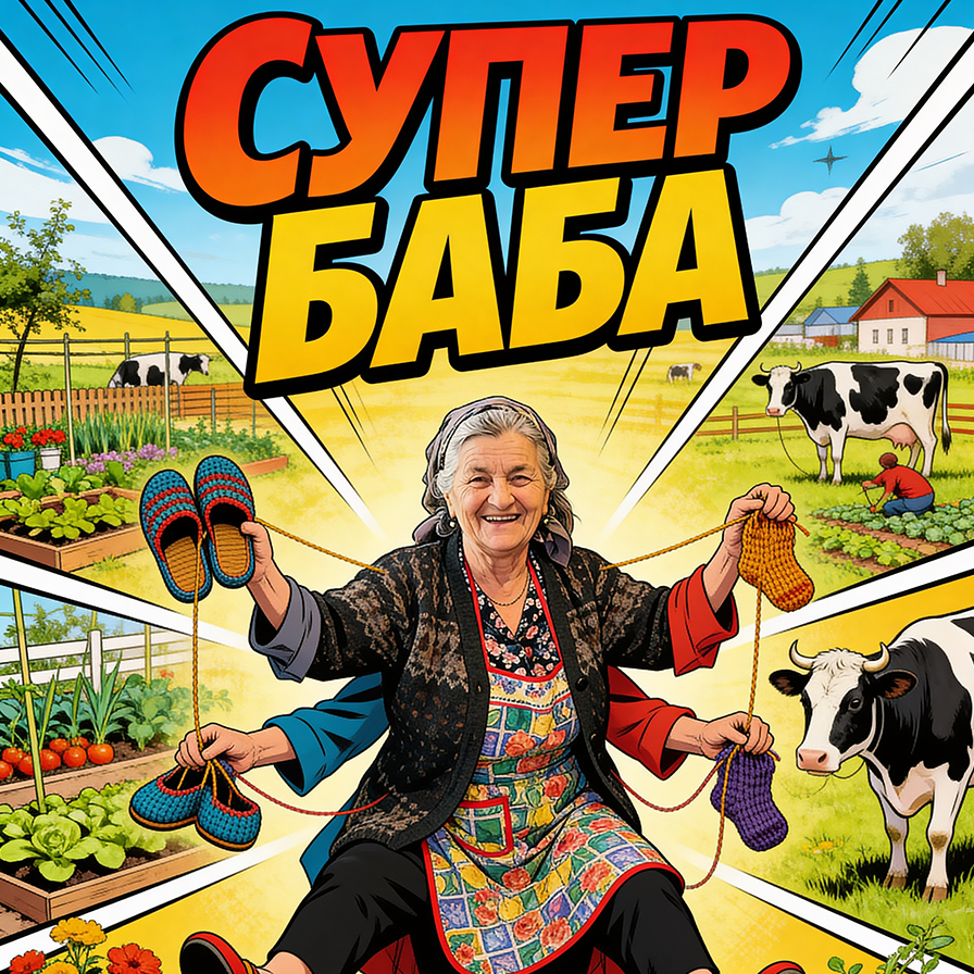 Получаване на подаръка супер баба